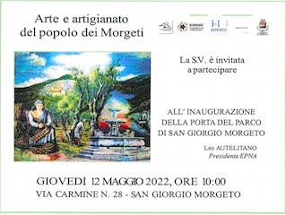 San Giorgio Morgeto: giovedì 12 maggio inaugurazione Porta del Parco